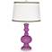 Pink Orchid Apothecary Table Lamp with Ric-Rac Trim