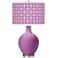Pink Orchid - Circle Rings Shade Ovo Table Lamp