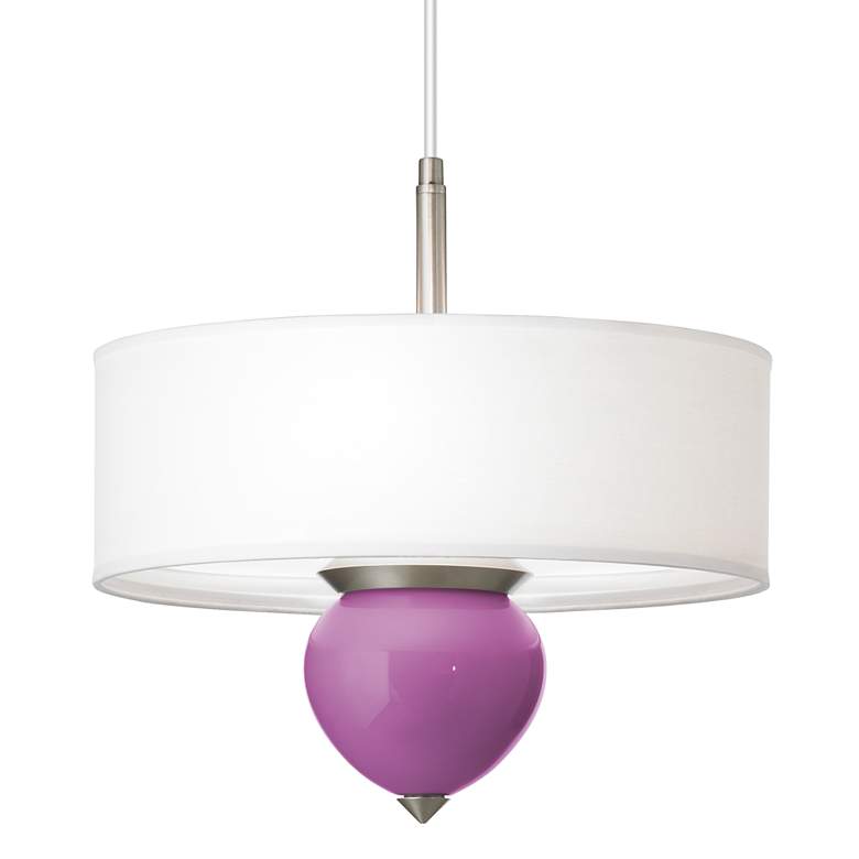 Image 1 Pink Orchid Cleo 16 inch Wide Pendant Chandelier