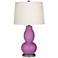 Pink Orchid Double Gourd Table Lamp