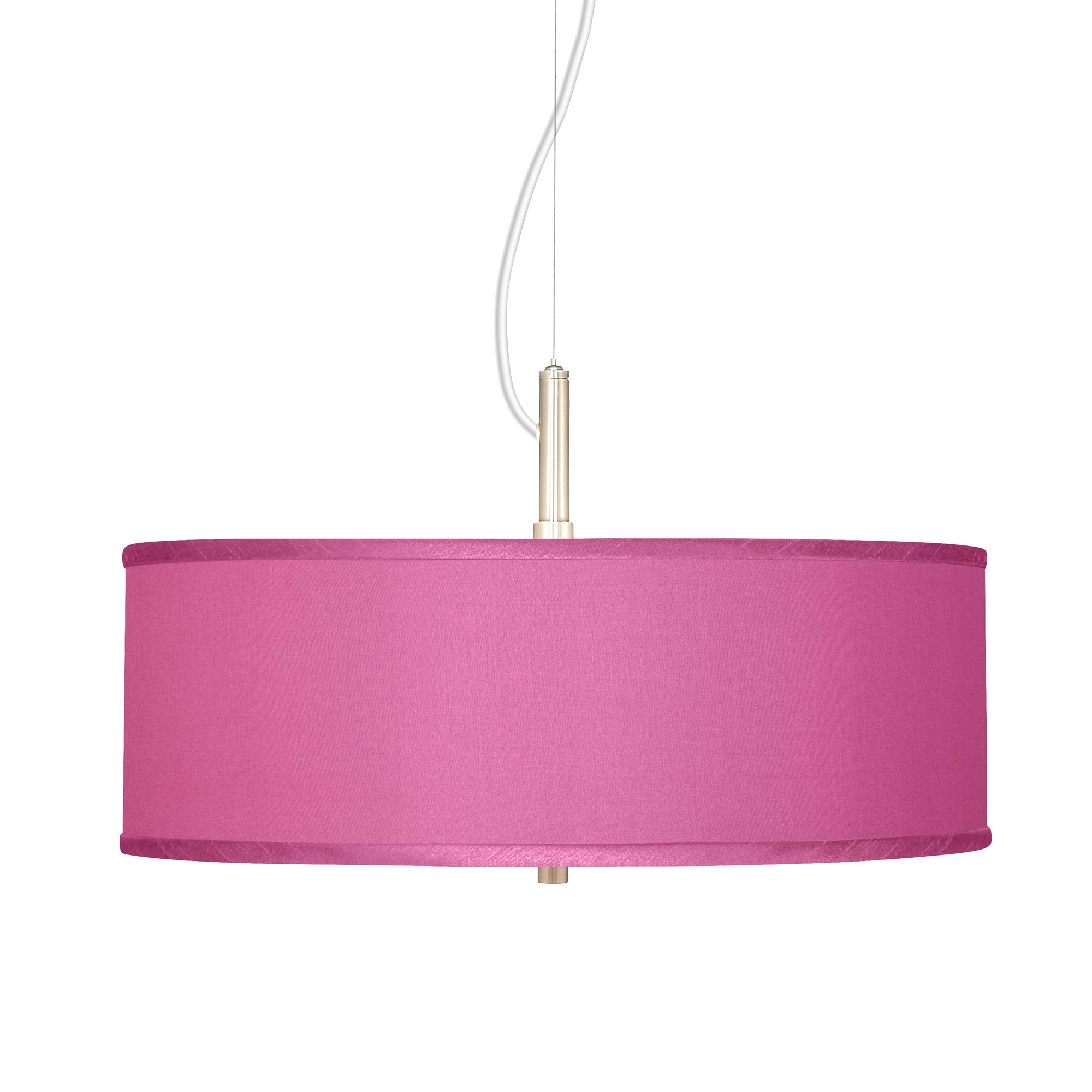 Pink Orchid Faux Silk 20" Wide Pendant Chandelier 28E00 Lamps Plus