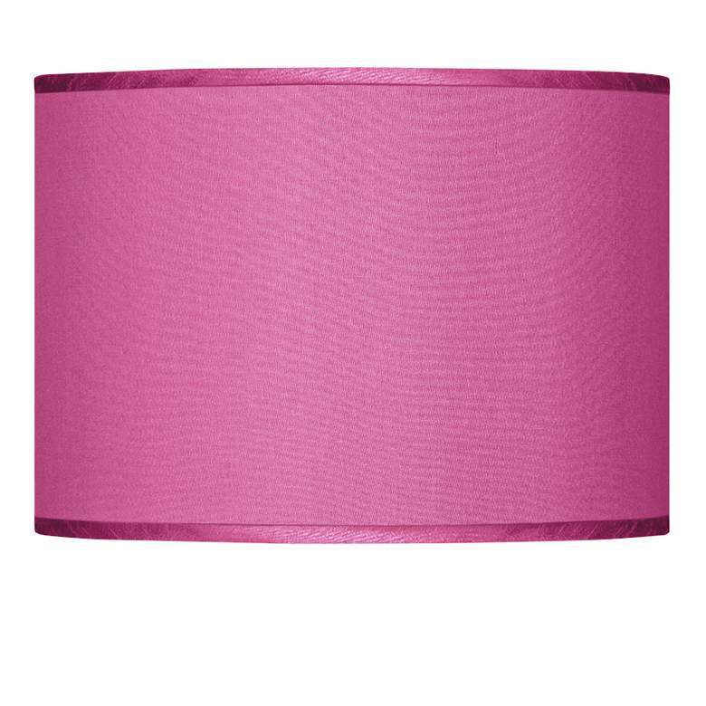 Image 1 Pink Orchid Faux Silk Lamp Shade 13.5x13.5x10 (Spider)