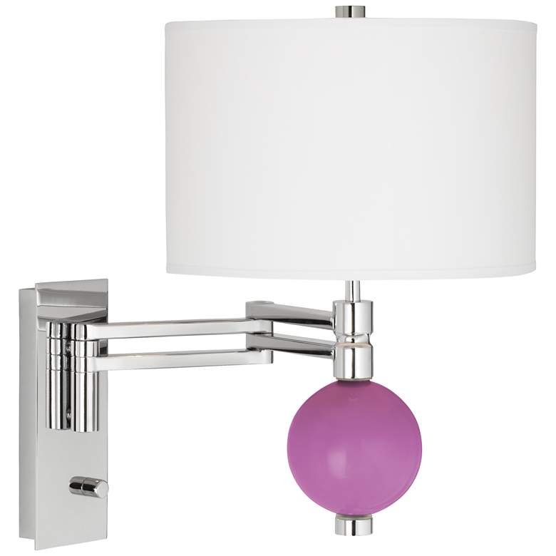 Image 1 Pink Orchid Niko Swing Arm Wall Lamp