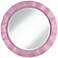 Pink Pansy 32" Round Brezza Wall Mirror