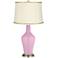 Pink Pansy Anya Table Lamp with President's Braid Trim