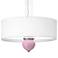 Pink Pansy Cleo 24" Wide Pendant Chandelier