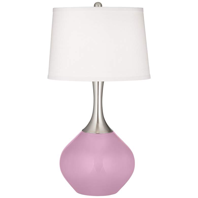 Image 1 Pink Pansy Spencer Table Lamp