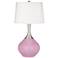 Pink Pansy Spencer Table Lamp