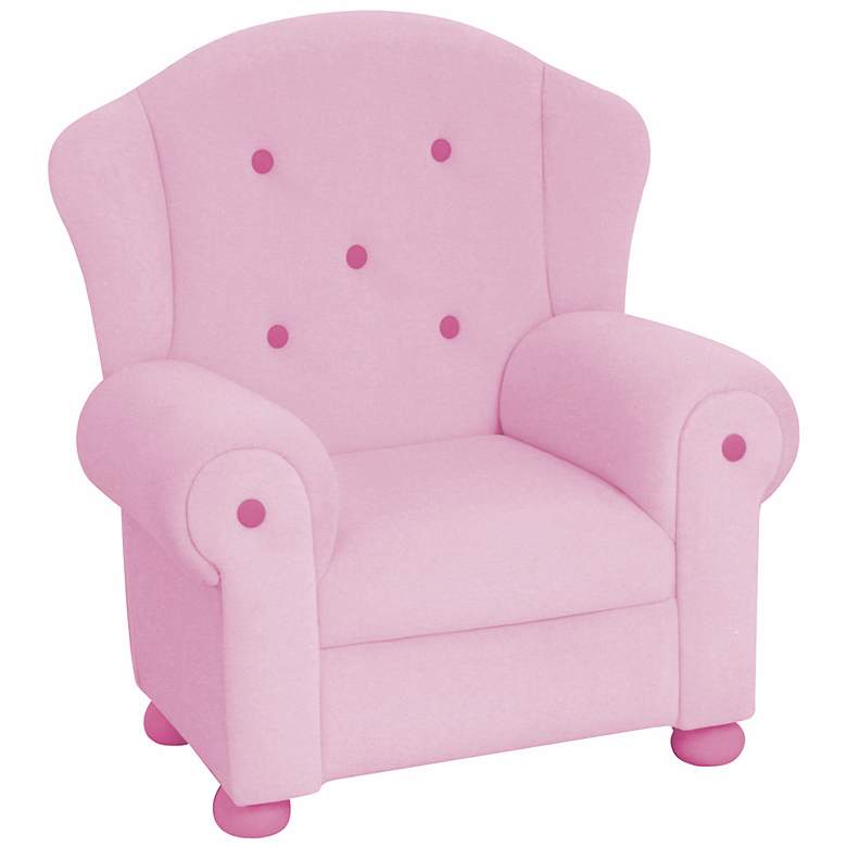 Image 1 Pink Plush Kids Arm Chair