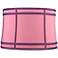 Pink Purple Colorblock Drum Lamp Shade 15x16x11 (Spider)