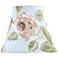 Pink Rose Print Bell Lamp Shade 3x6x5 (Clip-On)