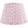 Pink Sierra Print Pleated Empire Lamp Shade 8x12x8 (Spider)