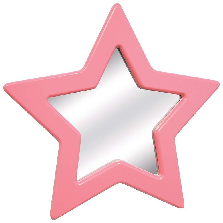 Image 1 Pink Star 22 inch High Wall Mirror