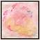 Pink Watercolors 37 3/4" Square Framed Canvas Wall Art