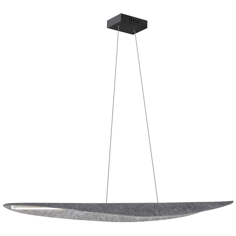 Image 1 Pinkerton 51" Wide Horizontal Matte Black 30W Pendant