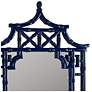 3_Pinlo Cobalt Blue 28" x 42" Pagoda Wall Mirror more views