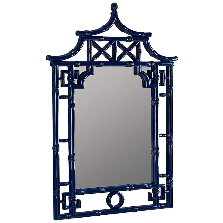 Image 4 Pinlo Cobalt Blue 28" x 42" Pagoda Wall Mirror more views