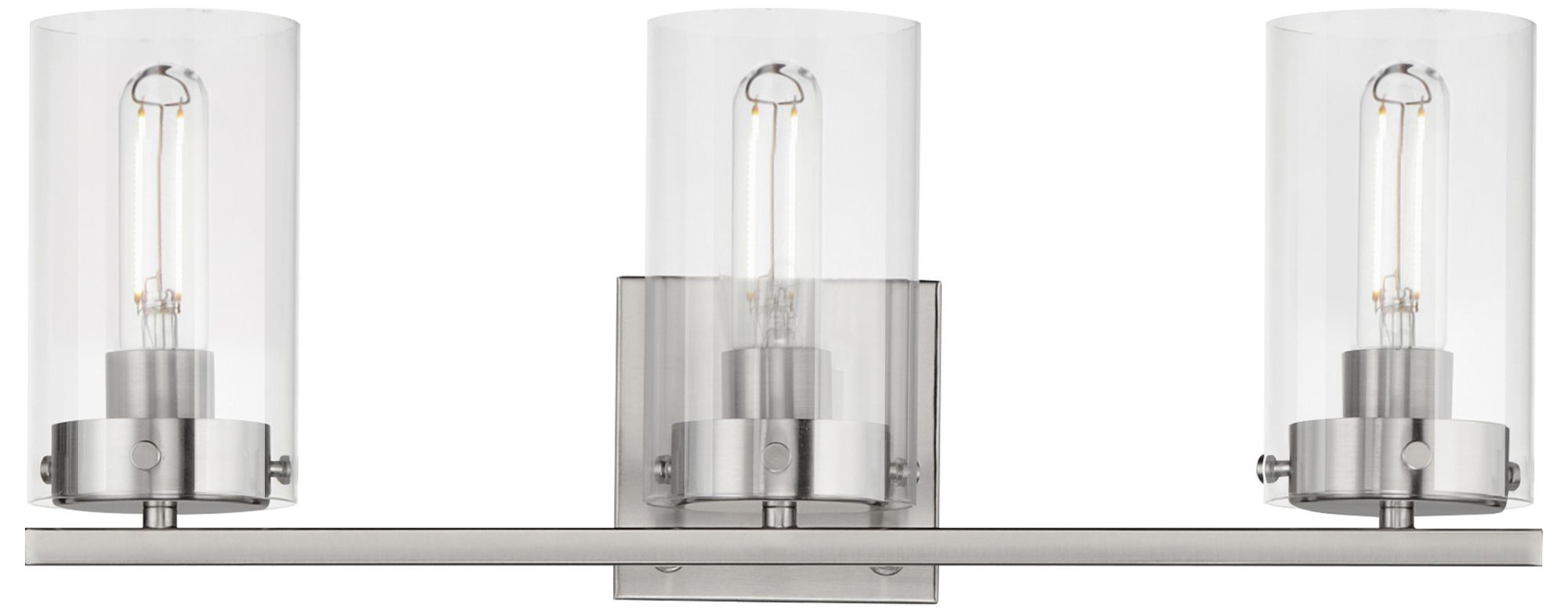 Pinn 3-Light Bath Vanity - Satin Nickel