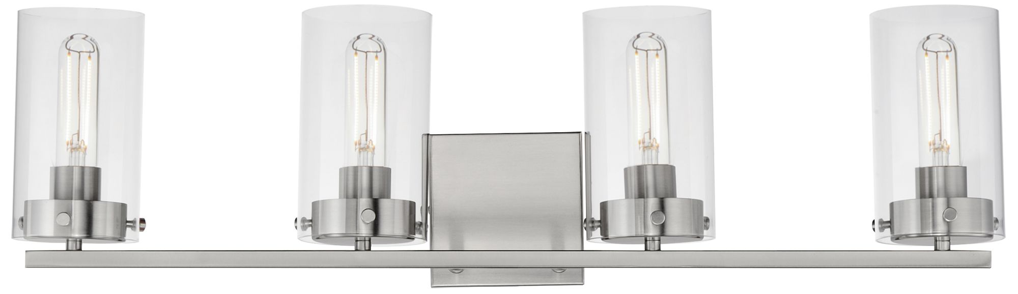 Pinn 4-Light Bath Vanity - Satin Nickel