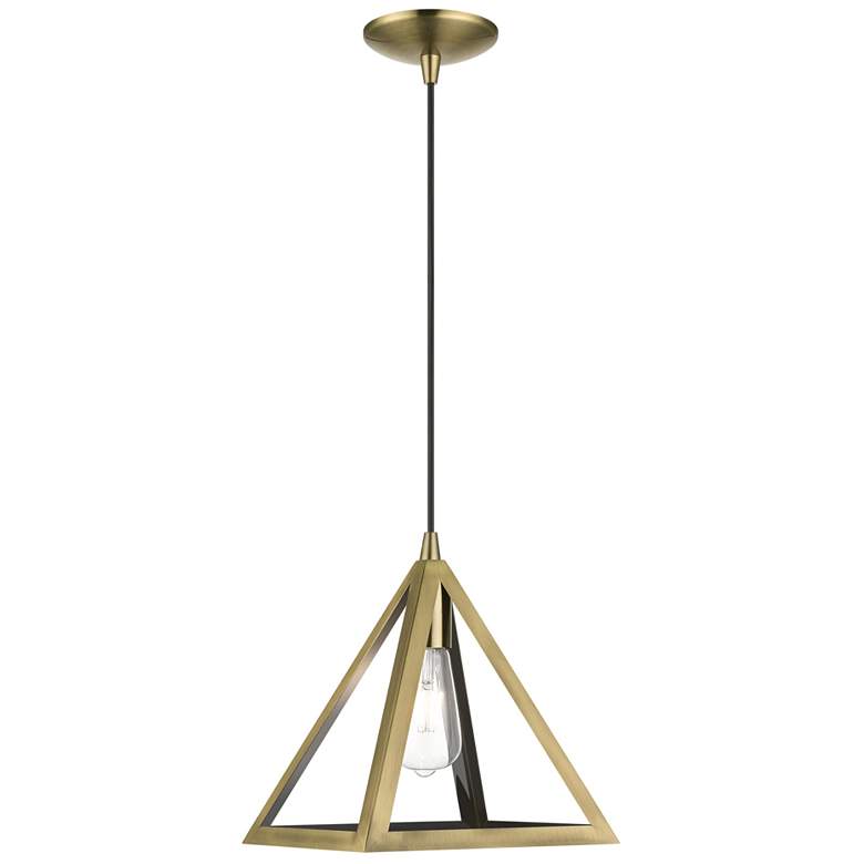 Image 1 Pinnacle 1 Light Antique Brass Pendant