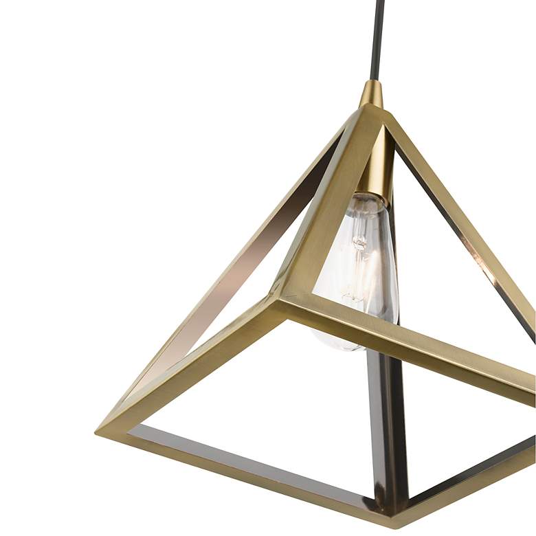 Image 6 Pinnacle 1 Light Antique Brass Pendant more views