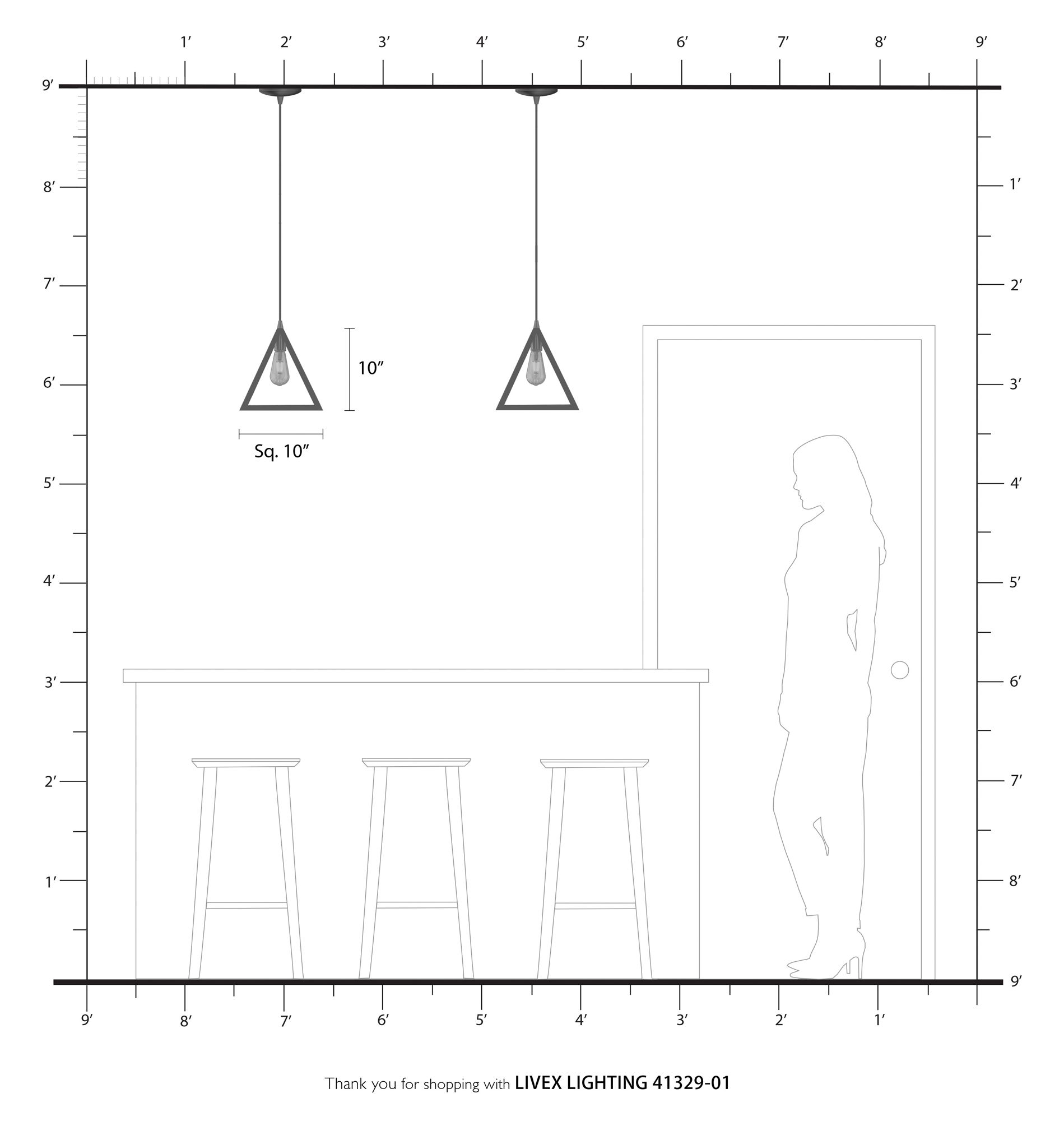 Pinnacle 1 Light Antique Brass Pendant