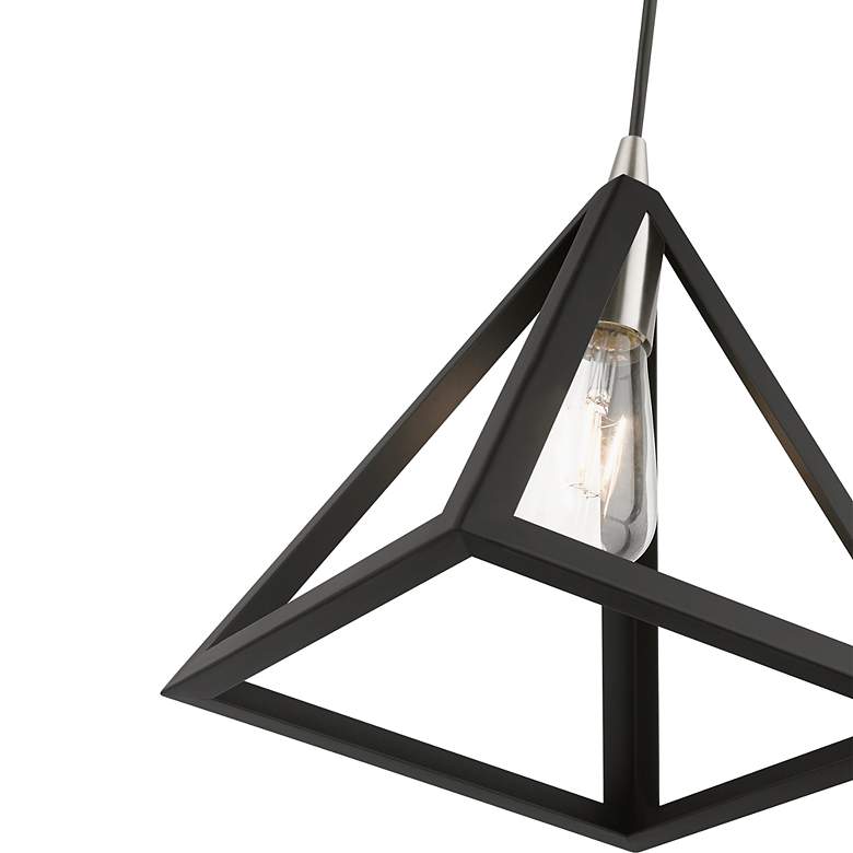 Image 6 Pinnacle 1 Light Black with Brushed Nickel Accents Pendant more views
