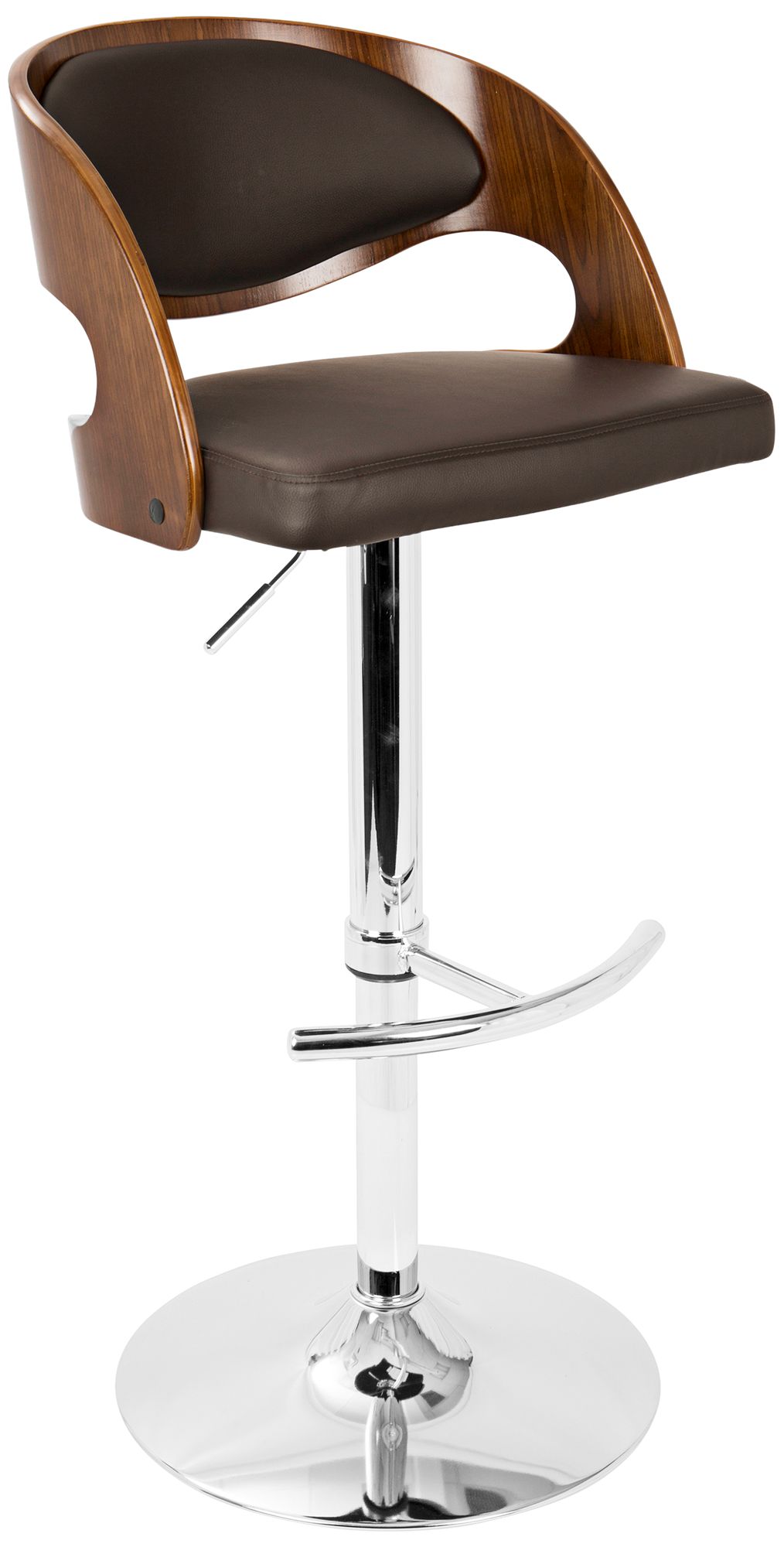 brown adjustable bar stools