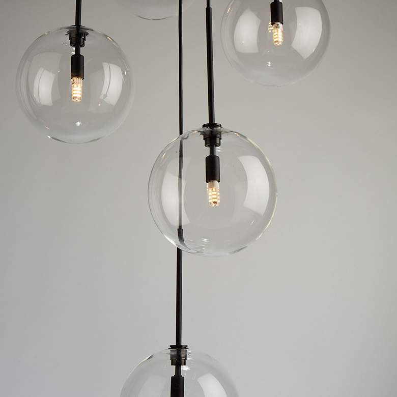 Image 4 Pinpoint 5 Light Pendant Black more views