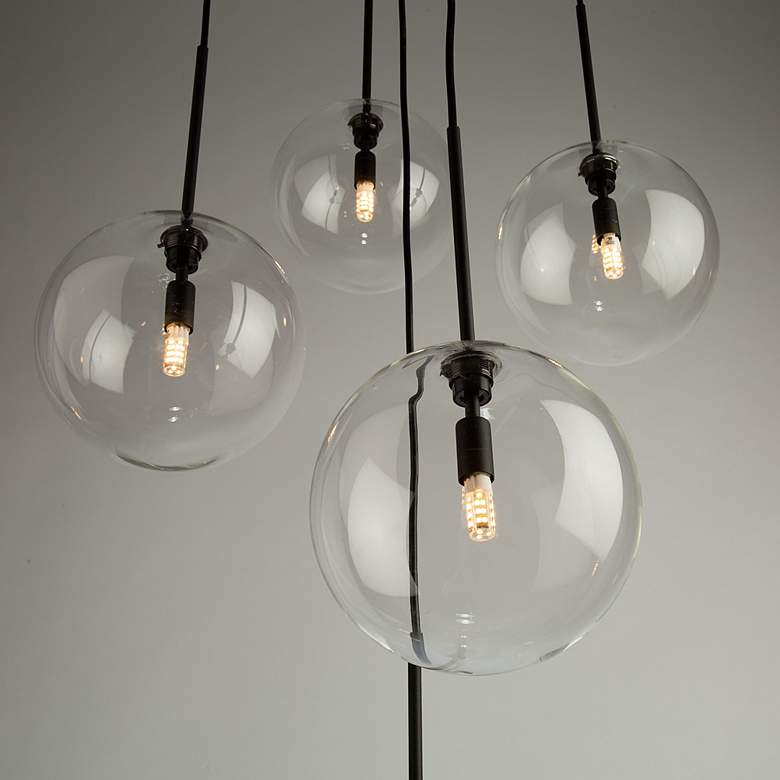 Image 5 Pinpoint 5 Light Pendant Black more views
