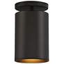 1_Pint 4 1/2" Wide Matte Black LED Outdoor Ceiling Light