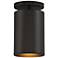 Pint 4 1/2" Wide Matte Black LED Outdoor Ceiling Light