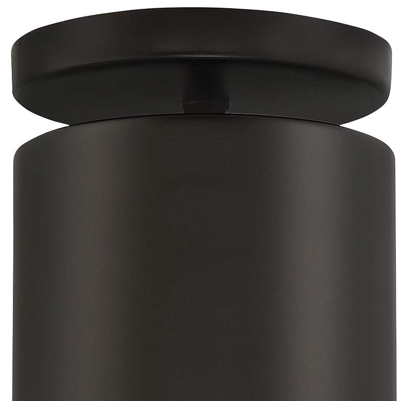 Image 2 Pint 4 1/2" Wide Matte Black LED Outdoor Ceiling Light more views