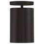 2_Pint 4 1/2" Wide Matte Black LED Outdoor Ceiling Light more views
