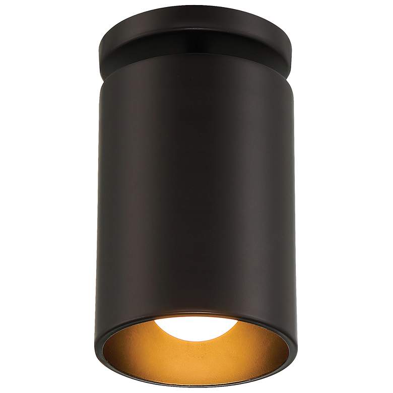 Image 3 Pint 4 1/2" Wide Matte Black LED Outdoor Ceiling Light more views