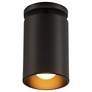 3_Pint 4 1/2" Wide Matte Black LED Outdoor Ceiling Light more views