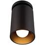 4_Pint 4 1/2" Wide Matte Black LED Outdoor Ceiling Light more views