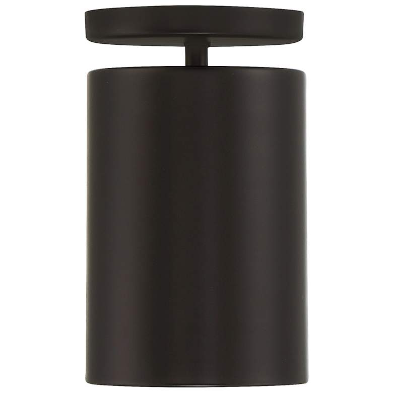 Image 5 Pint 4 1/2" Wide Matte Black LED Outdoor Ceiling Light more views