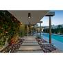 5_Pint 4 1/2" Wide Matte Black LED Outdoor Ceiling Light more views