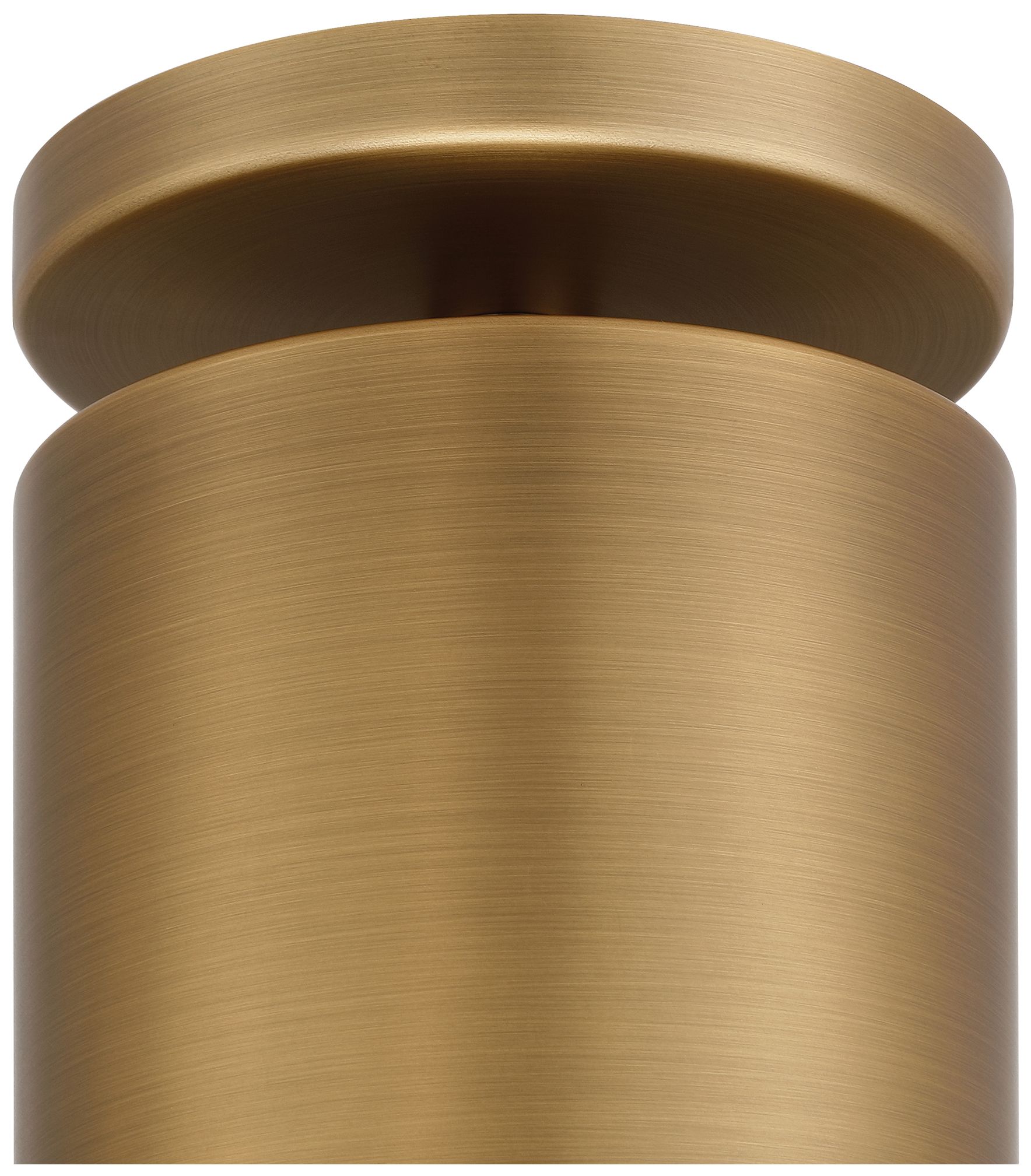 Image 5 Pint Indoor 4.5" Wide Antique Brushed Brass Semi Flush more views