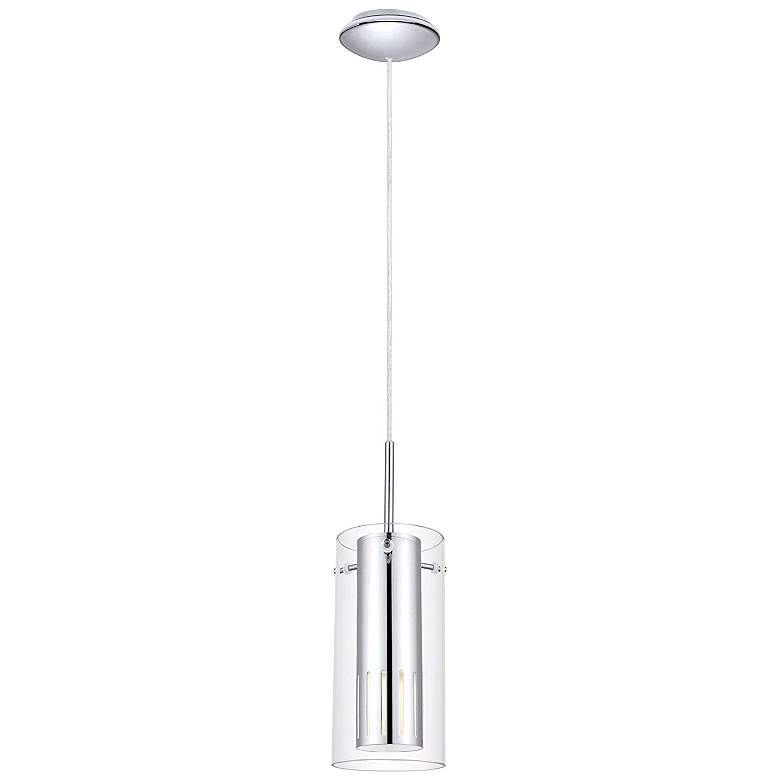 Image 1 Pinto 1 - 1-Light Mini Pendant - Chrome - Clear Glass