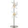 Pinwheel Sand Chrome Metal 2-Light LED Table Lamp