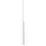 Pipeline 1.25" Wide Matte White  LED Pendant with Acrylic Lens