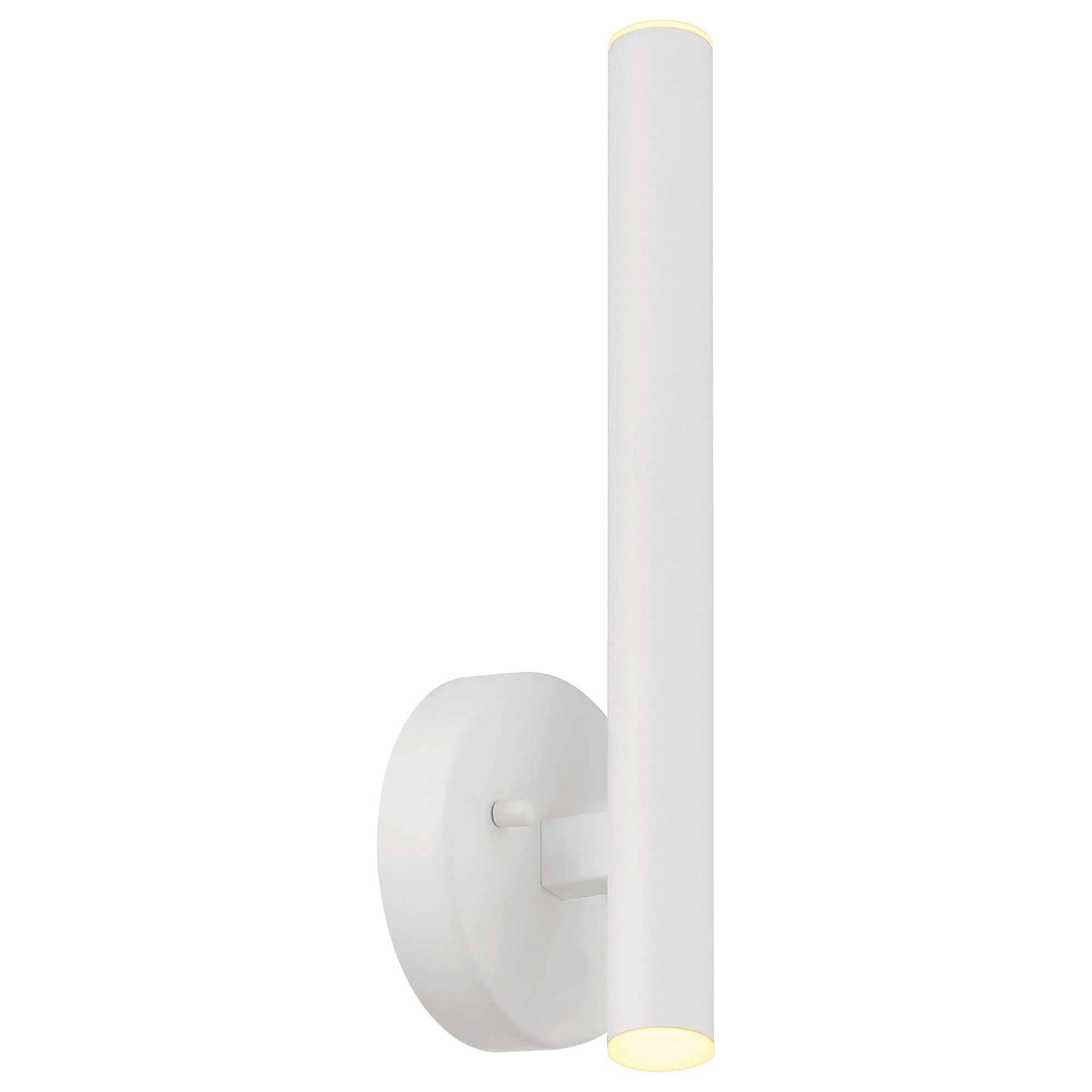 Image 6 Pipeline 13.75" High Matte White  LED Wall Sconce with Acrylic Lens more views