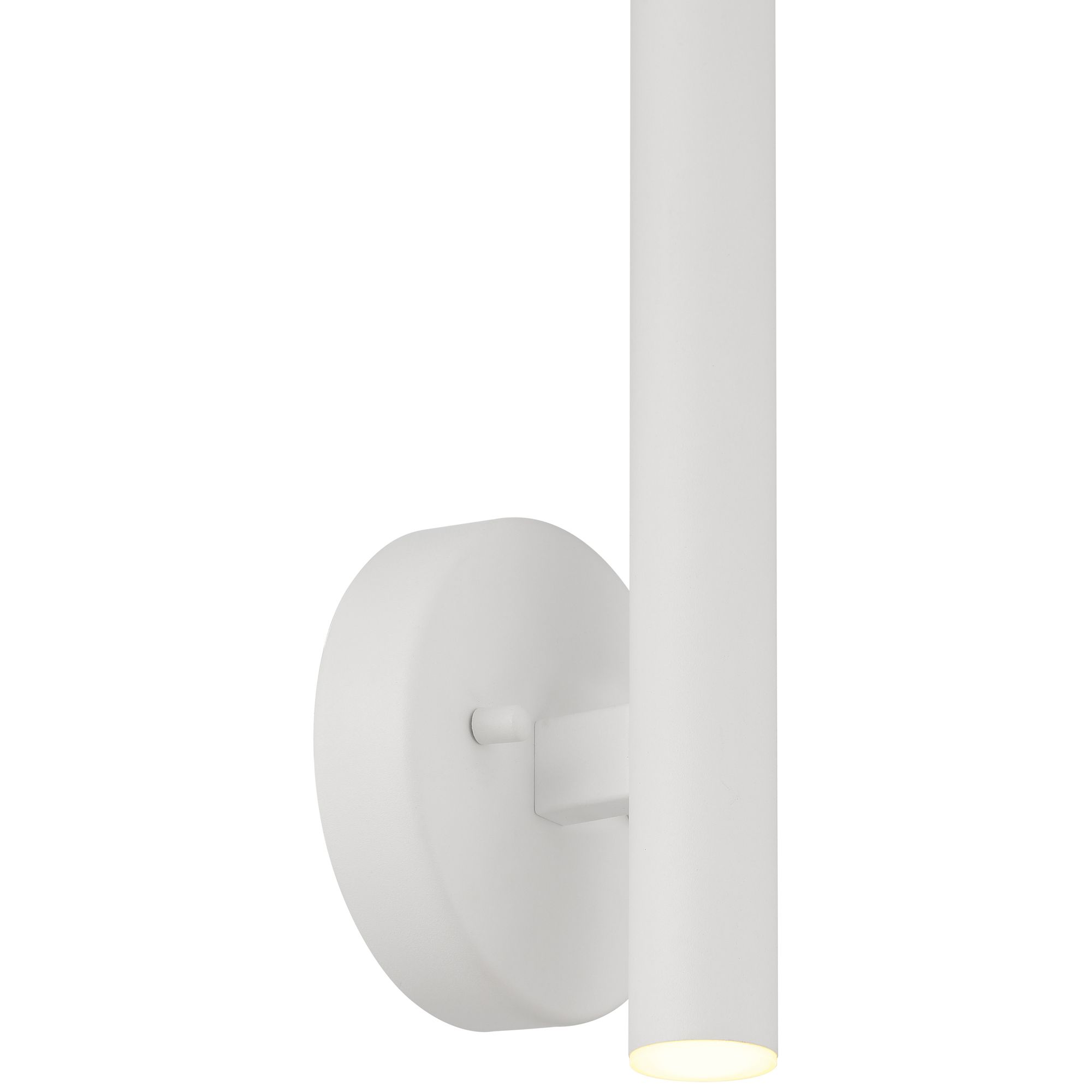 Pipeline 13.75" High Matte White  LED Wall Sconce with Acrylic Lens