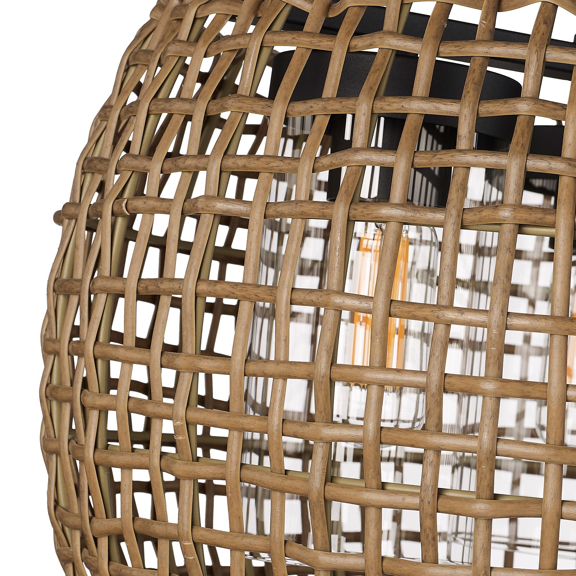 Image 6 Piper 19 1/4" Wide Natural Black 3-Light Outdoor Hanging Light more views