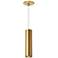 Piper 2 1/2" Wide Aged Brass LED Freejack Mini Pendant Light