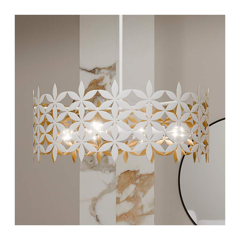 Image 1 Piper 24 1/4"W Matte White Art Shade Pendant Light