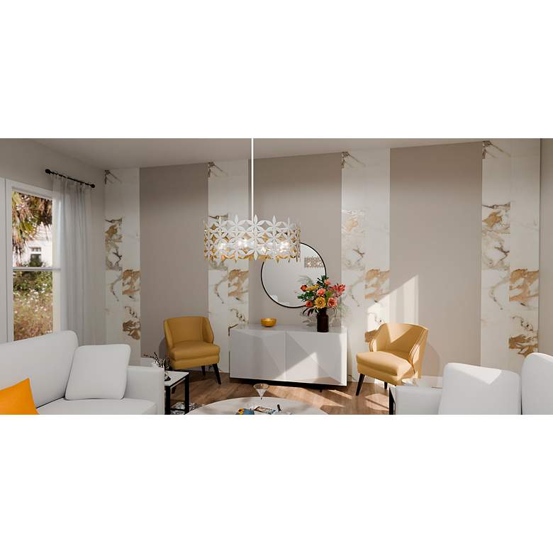 Image 6 Piper 24 1/4"W Matte White Art Shade Pendant Light more views