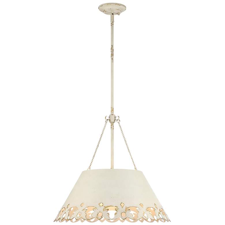 Image 1 Piper 5 Light Pendant - Outdoor Black with Maple All-Weather Wicker Shade